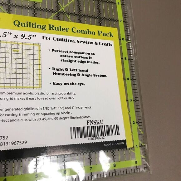 Quilting Ruler Quilters Square Clear‎ - Picture 4 of 6